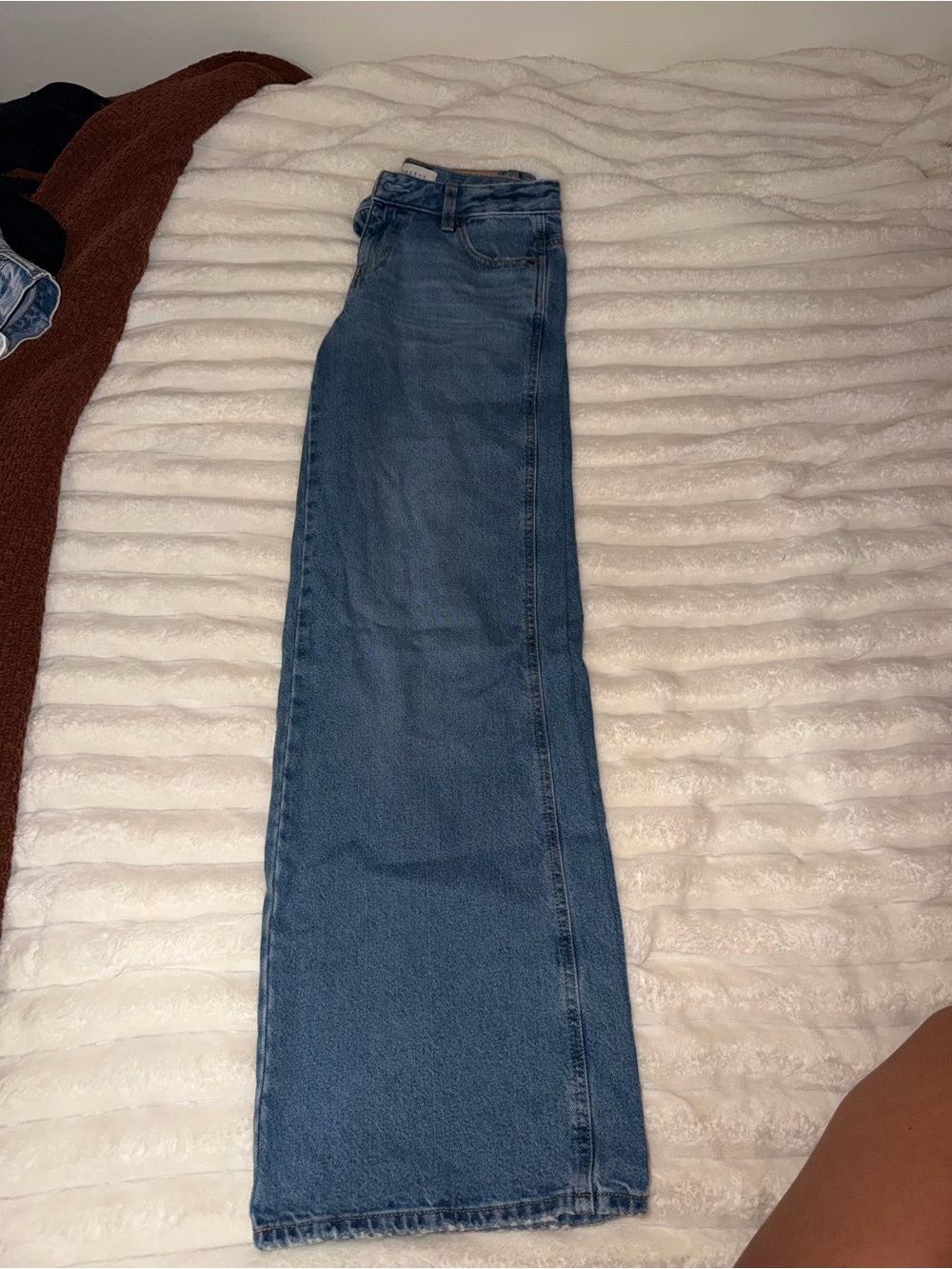 PacSun Women's Wide-Leg High-Rise Jeans - Blue Denim